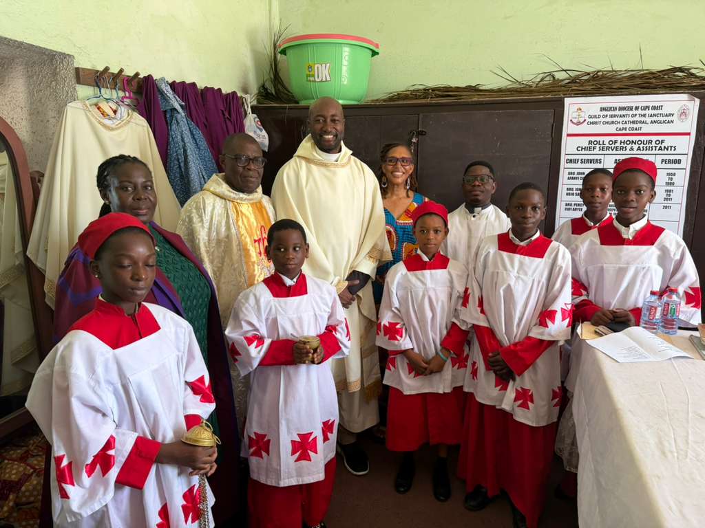 Canon Ramelle 2 during the 2026 Ghana pilgrimage.