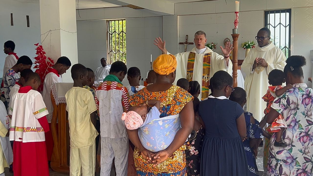 Father Scott 2 during the 2026 Ghana pilgrimage.