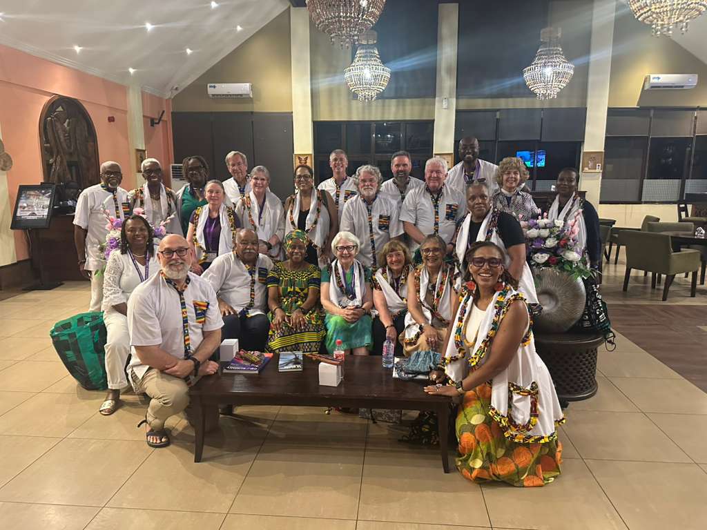 Pilgrimage travelers during the 2026 Ghana pilgrimage.