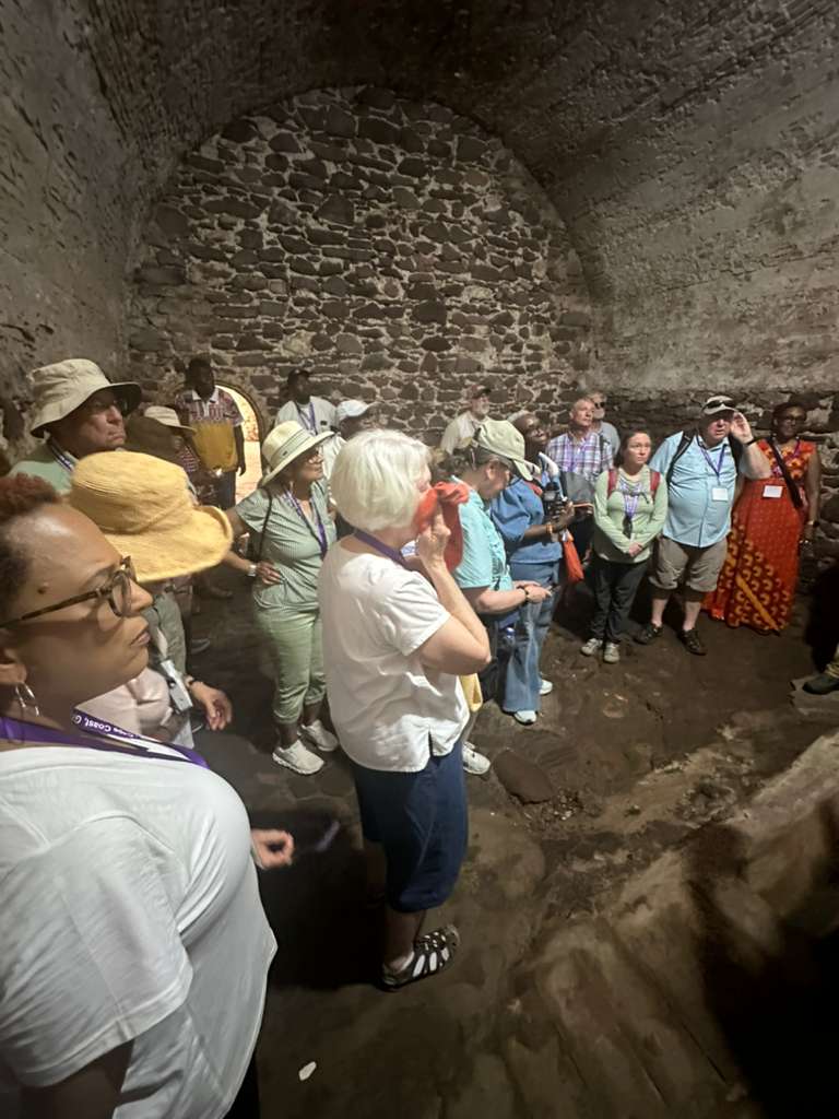 castle dungeon during the 2026 Ghana pilgrimage.