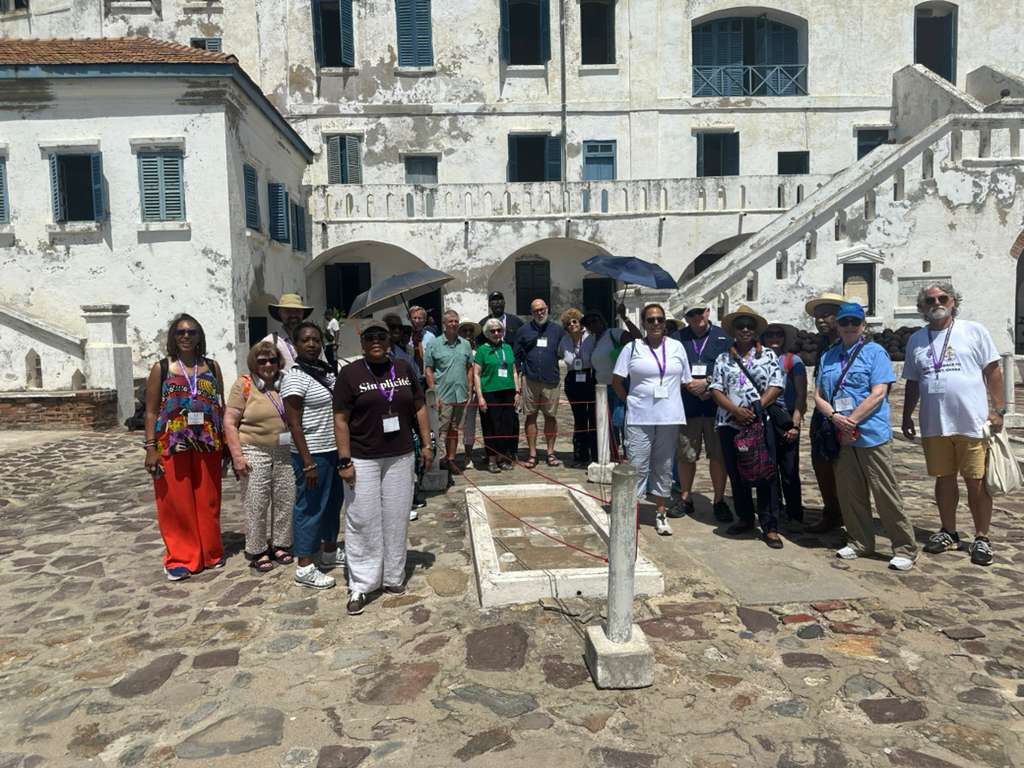 castle during the 2026 Ghana pilgrimage.