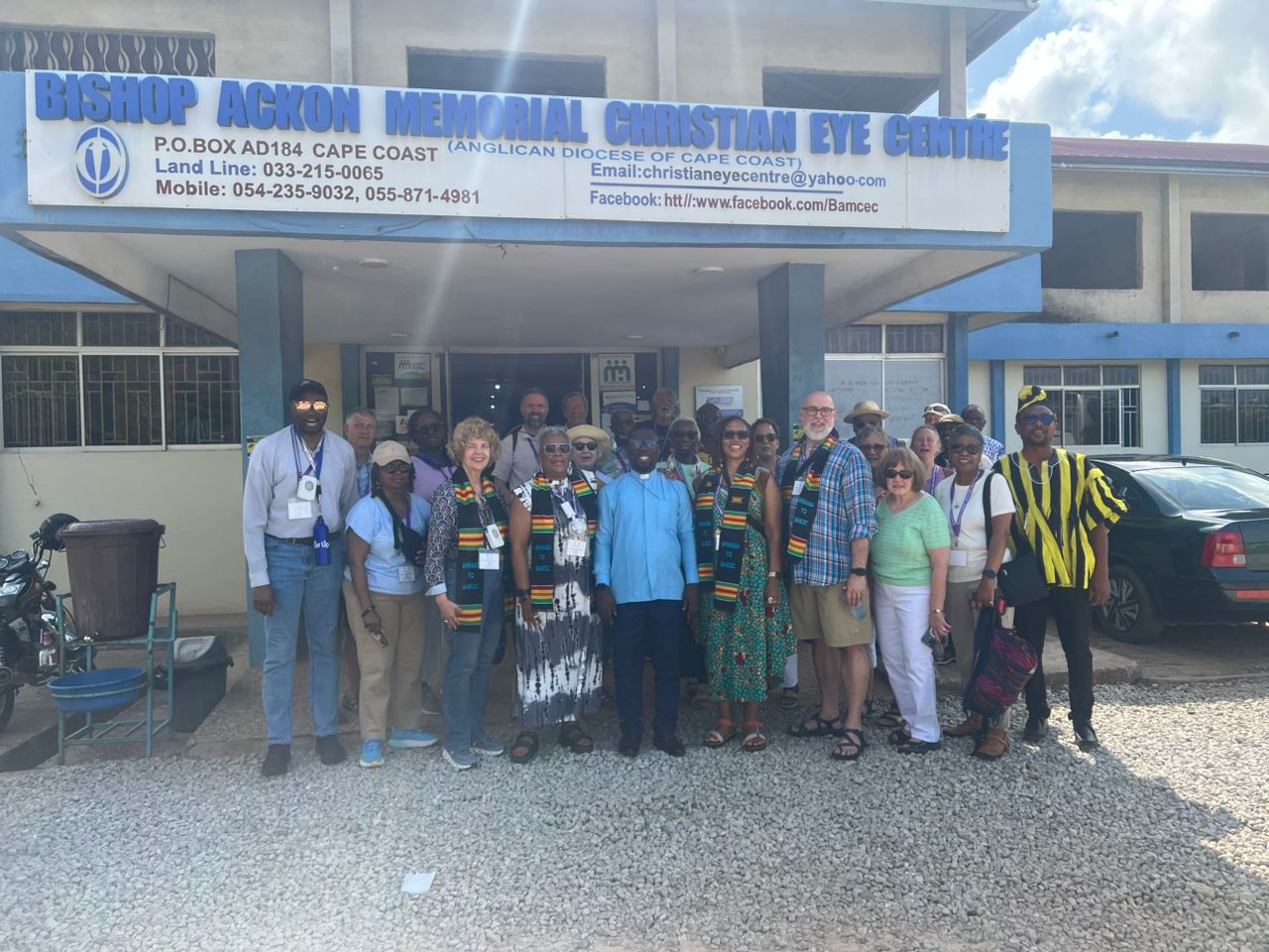 eye center during the 2026 Ghana pilgrimage.