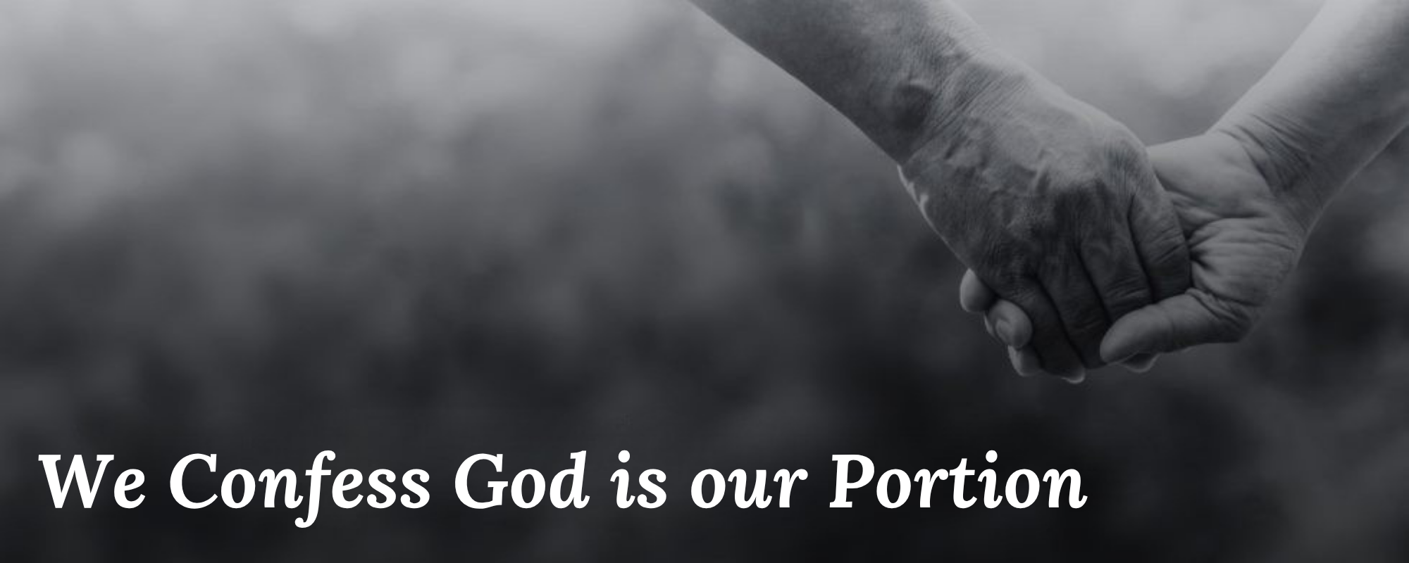 For Faith: We Confess God is Our Portion (2026-02-27) For Faith devotional graphic: We Confess God is Our Portion.