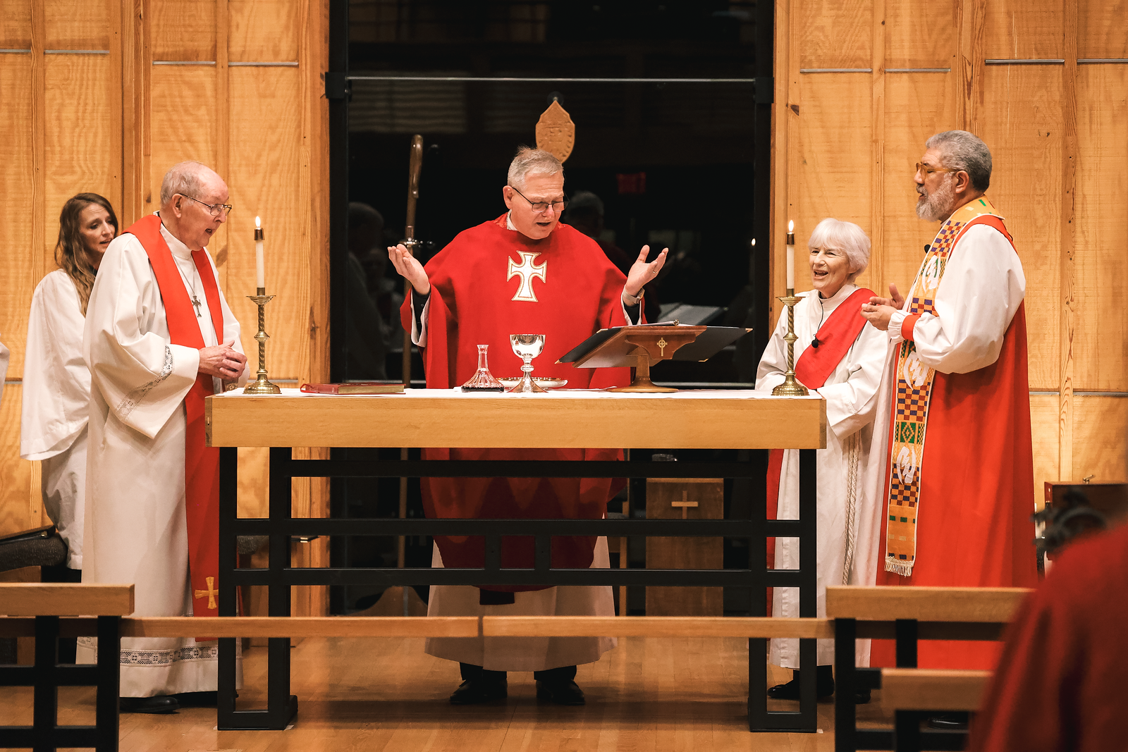 Mark S. Winward installation at Holy Family Jasper