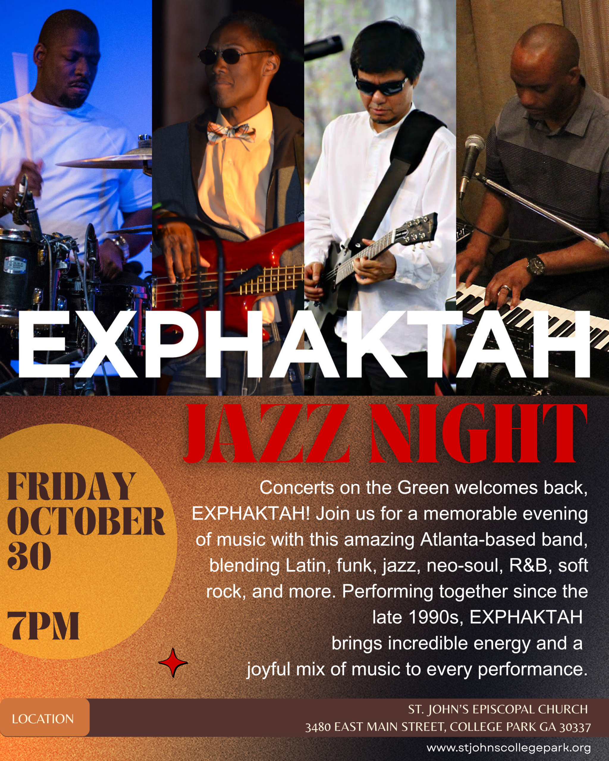 Exphaktah Jazz Night flyer