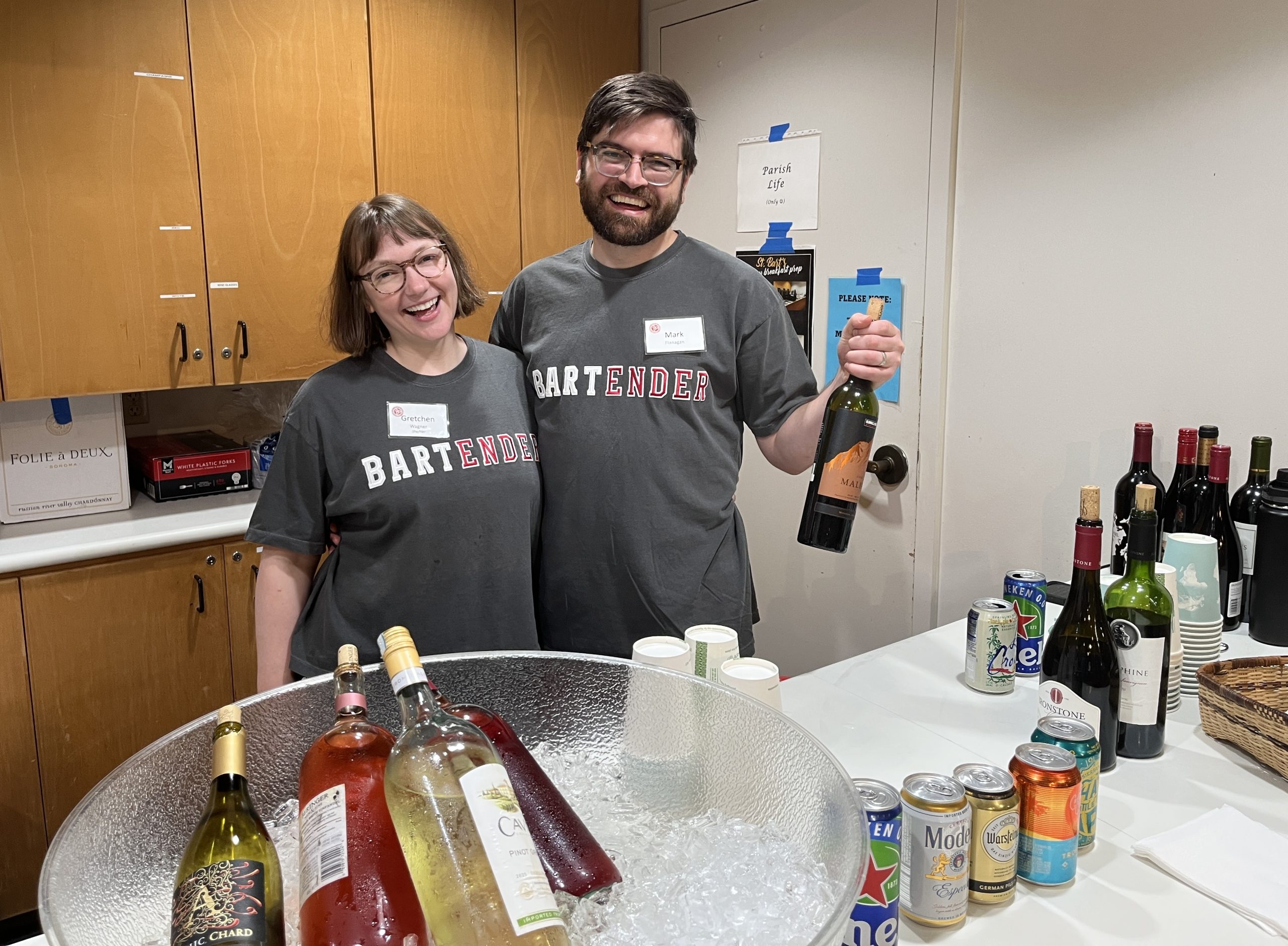 Volunteers at St. Bart’s homecoming