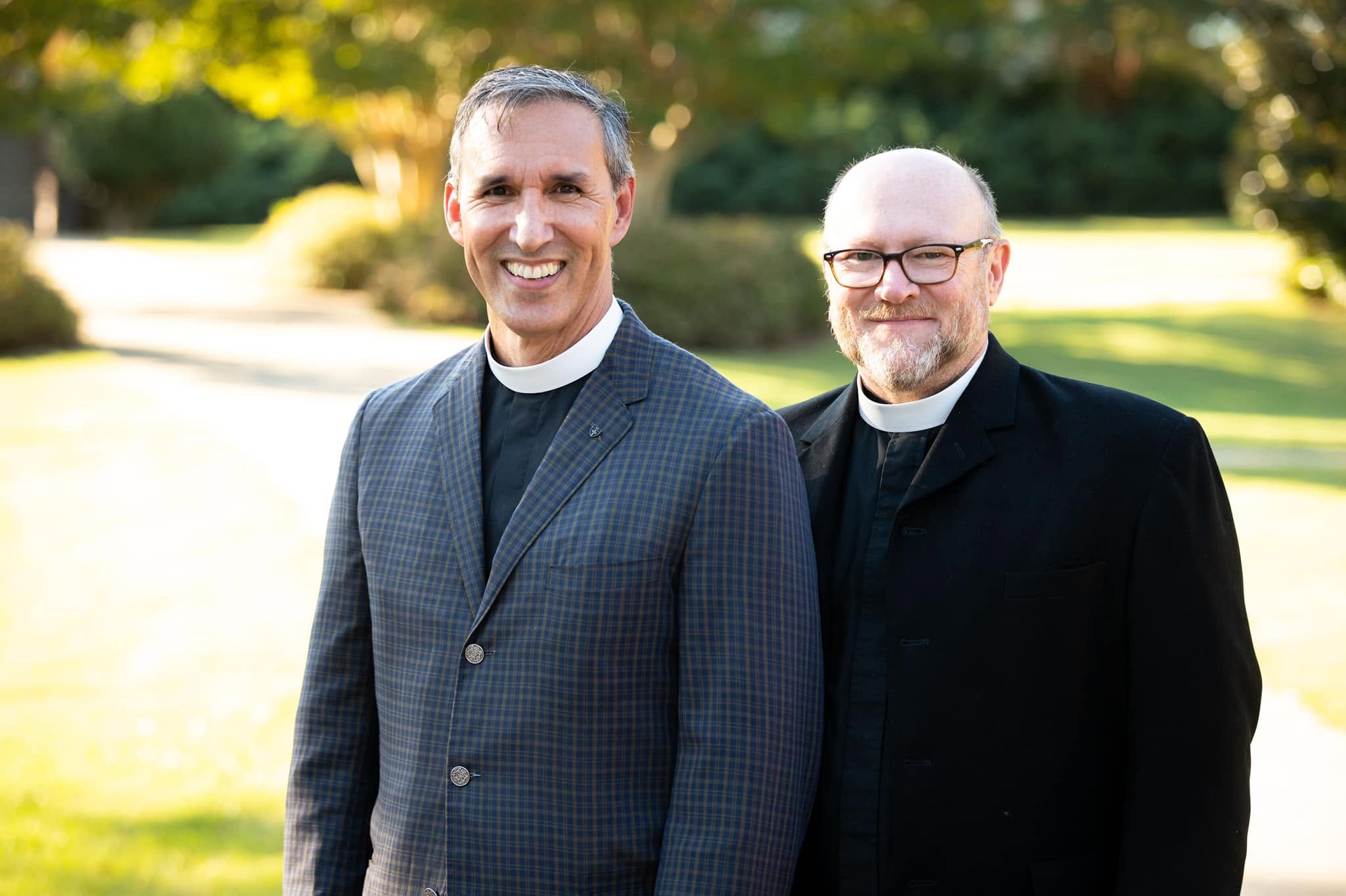 The Rev. Ben R. Wells and the Rev. Arthur W. Villarreal at homecoming